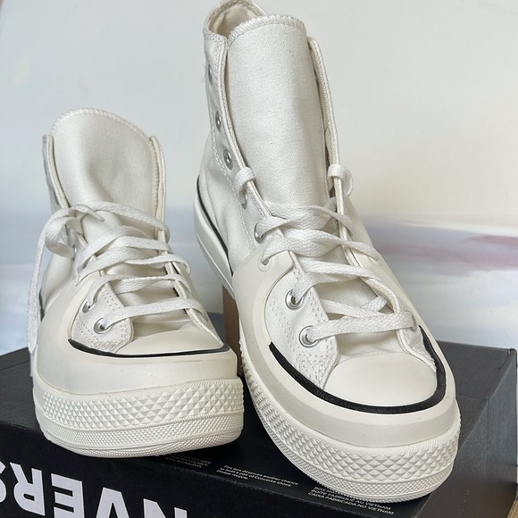 Converse Mens CTAS A02832C
CTAS CONSTRUCT HI VINTAGE WHITE/BLACK/EGRET
PLATFORMS - Picture 8 of 16